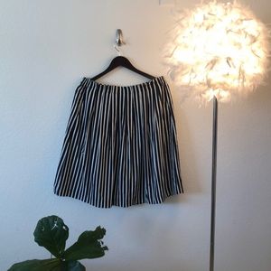 JCrew Navy & White Striped Skirt!